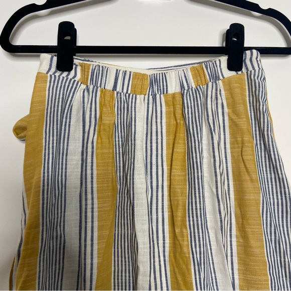 Maeve Anthropologie Skirt Striped Wrap Midi Lagenlook Coastal - Picture 11 of 13